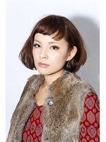 ボタンヘアー 日吉(BoTaN HAIR) エッジーなショートバングで魅せるAラインボブ
