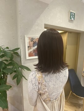 ロンドプランタン 恵比寿(Lond Printemps) ○チェリーピンク外ハネボブふわミディネオウルフ髪質改善 美髪