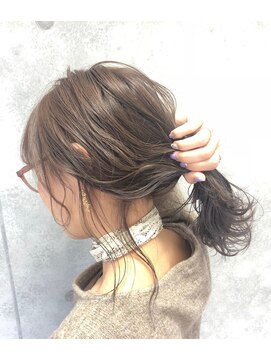 ソワンドブレス 阿倍野店(soin de brace) ミルキーカラー/無造作ウェーブ