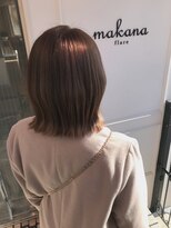 マカナ(makana)&nbsp;切りっぱなしボブ♪
