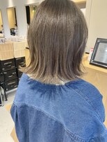 トリート 浦安店(TREAT)&nbsp;ボブ×ハイライトオリーブグレージュ_TREAT浦安