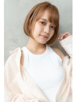 ケアリー 流山おおたかの森(Carelly)&nbsp;大人かわいい前髪セシルカットココアブラウンフリンジウェーブ