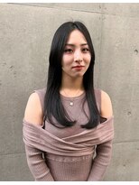 大人可愛い暗髪ストレートヘア【銀座/有楽町】30代40代50代