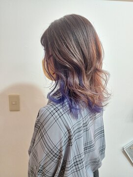 ツムグ 代官山 中目黒(TUMUGU) イヤリングカラーアッシュバイオレット大人かわいい