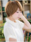 斜めバングハイライト小顔マッシュショートc5志木10代20代30代