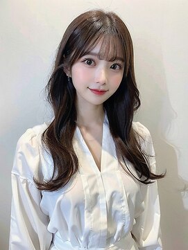 リークフー(Ree cu fuu) 10代20代30代　韓国ヘア　くびれロング　ココアブラウン