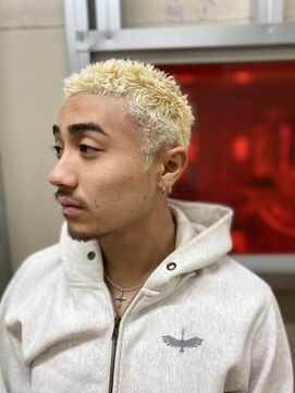 メリケンバーバーショップ トーキョー(MERICAN BARBERSHOP TYO) ハイライト/マッシュパーマ/ウルフ/アッシュブラック123