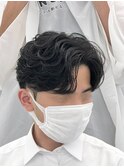韓国メンズヘア/カルマパーマ/ニュアンスパーマ*渋谷/MEN'S/眉毛