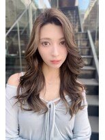 クーエフー(coo et fuu)&nbsp;レイヤーカット　オリーブベージュ　ニュアンスパーマ藤沢