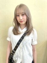 スニュウ(snuw)&nbsp;【snuw mina】ハイトーンカラー/ホワイトベージュ/レイヤー