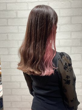 ビスイル 秋葉原店(Vis ill) 大人美人透明感カラーインナーカラーハイトーンホワイトピンク