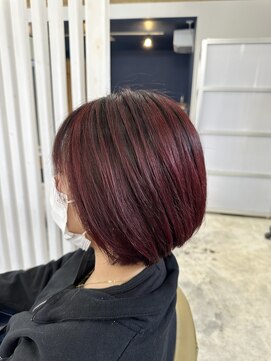 ヘアーサロン ヴィアルス 松原店(hair salon VIARS) ワインレッドカラー！ブリーチ1回！