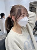 ”韓国風インナーカラーベージュ