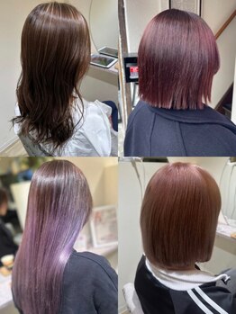 リープスアドレ 都島店(LEAPS adore)の写真/【都島駅すぐ】艶やか透明感カラーや個性的なカラーもお任せ◎褒められる最旬カラーで大満足の仕上がりに♪