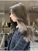 グレージュカラー/髪質改善/美髪/暗髪/レイヤーカット[恵比寿駅]