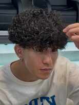 フィフスパーク(fifth PARK)&nbsp;渋谷プードルパーマ強めパーママッシュウルフメンズカット20代