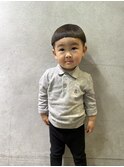 キッズカット　刈り上げマッシュ