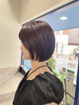 ウクラ バイ レシッド 池袋(uchla by rcid) ショートボブ×ピンクブラウン