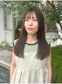 顔まわりレイヤー/ストレート/オージュア/トリートメント/艶髪
