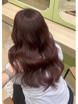 イオエ 西梅田(ioe) ブリーチなしカラー/髪質改善/ミルクティーベージュ/小顔へア