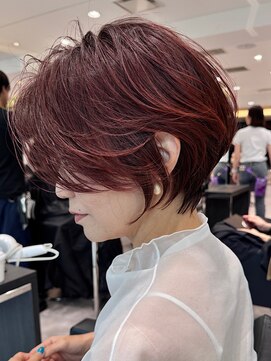 バンプ ギンザ(BUMP GINZA) 30代40代50代ショート似合わせ白髪ぼかし前髪あり髪型