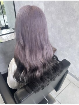 グランデ リー(GRANDE ly) ホワイトパープル×エンドカラー