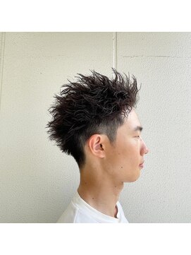 ヘアサロン ガリカ 表参道(hair salon Gallica) 束感スパイラルパーマ/アップバング/ワイルドメンズ