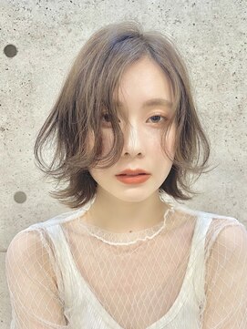 ボタニウム バイ アールサロン(BOTANIUM by RrSALON) BOTANIUMU”林 シアーベージュ×レイヤーボブ