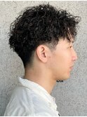 スパイラルパーマ プードルパーマ 刈り上げ ツーブロック 30代