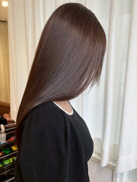 髪質改善トリートメント★グレージュアッシュブラウン縮毛矯正