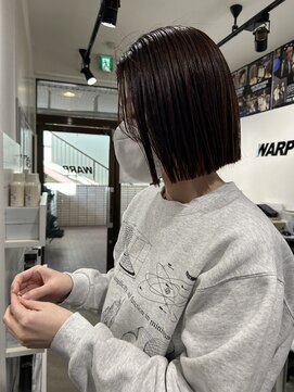 ワープ 青葉台(WARP) ボブ／髪質改善／カラー／レッド／メンズ