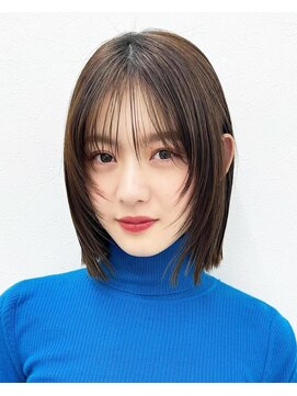 アイトーキョーエス 渋谷(AI TOKYO S) レイヤーボブ/オリーブベージュ/結べるボブ