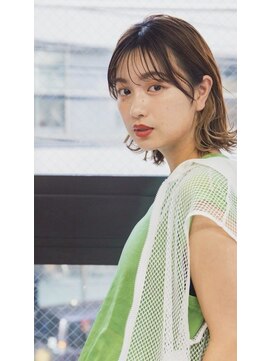 ブティック 茨木店(boutique) ミルクティーベージュグレージュタッセルボブセミロング