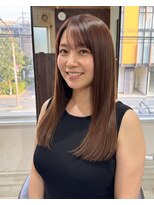 零秒女髪 千里丘店&nbsp;髪質改善で叶える上品な艶ロングストレート艶髪美髪艶カラー艶感