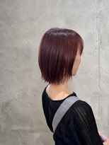 プランツヘアー 高宮店(Plants hair)&nbsp;外ハネボブ  ピンクブラウン