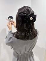 カシュカシュ 表参道(cache cache)&nbsp;ヘアメ　ハーフアップ　ガーリーヘア　推し活