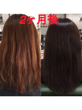 オハナヘアー(ohana hair) 髪質改善、二回目、初めて二か月の効果