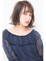 モニカ 西宮北口(Monica) 大人かわいい伸ばしかけグレージュナチュラルボブ