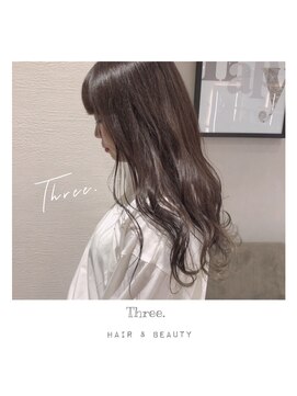 スリー(Three) 【大人おしゃれ髪】 long × point color