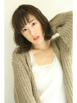 ヘアアンドメイク 心座(hair&make) ルーズボブスタイル