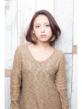 クート アンド シー 東川口(kuto and C) 東川口×ミディアムヘア×インナーカラー×イルミナカラー