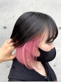 インナーカラー/ケアブリーチ/ピンクカラー/イルミナカラー
