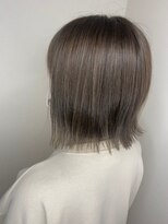 フロート 小阪店(float)&nbsp;アッシュグレー_マロンベージュ Aラインボブ かきあげ