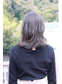 #ブリーチなし #透明感カラー #カーキグレージュ #マットカラー