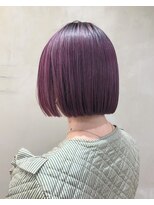 アンセム(anthe M) ツヤ髪ラベンダーベージュ髪質改善トリートメント韓国ミニボブ