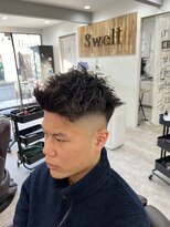 スウェル 千葉店(Swell)&nbsp;メンズツイストパーマスパイラルパーマフェード[千葉]