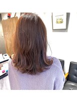 アルマヘアー(Alma hair by murasaki)&nbsp;◎オレンジベージュカラーのミディアムスタイル◎