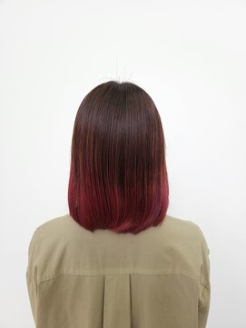 アッシュ 十日市場店(Ash) ダブルカラーでもツヤ髪を！ピンクグラデーションカラー