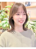 大人可愛い20代30代40代小顔ウルフレイヤーボブ丸みショートボブ