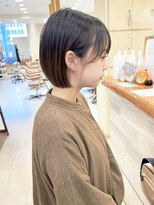 モリオ フロム ロンドン サッポロファクトリー店(morio FROM LONDON)&nbsp;【morio】札幌ボブ　ぱつっと耳かけナチュラルボブ